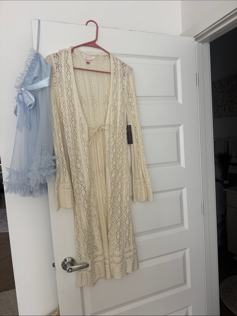 No Boundaries Cream Crochet Swim Coverup